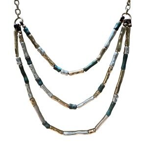 Robert Lee Morris Soho Prisma Layered Necklace Artisanal, Bohemian, Mixed Metal